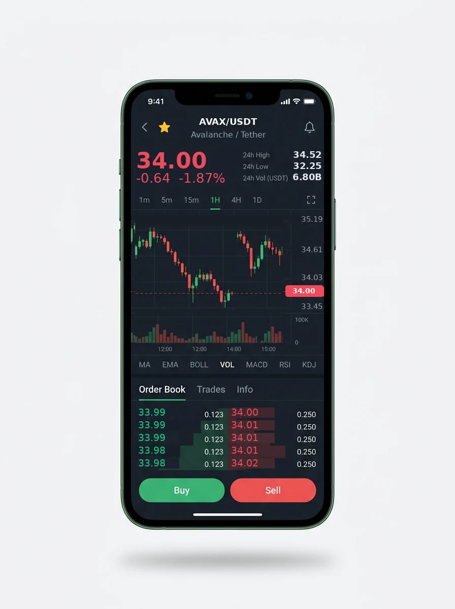 The same secured portfolio view on a phone screen The same secured portfolio view on a phone screen